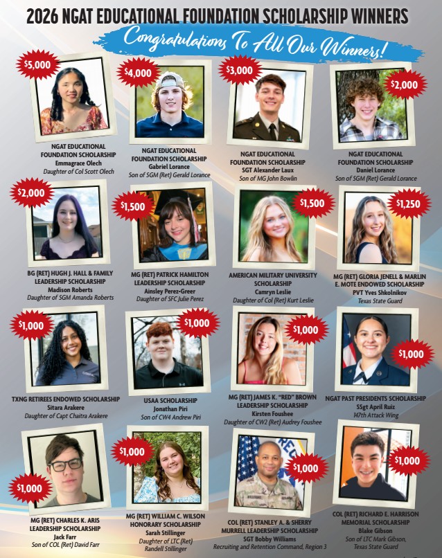 2026 NGATEF Scholarship Winners