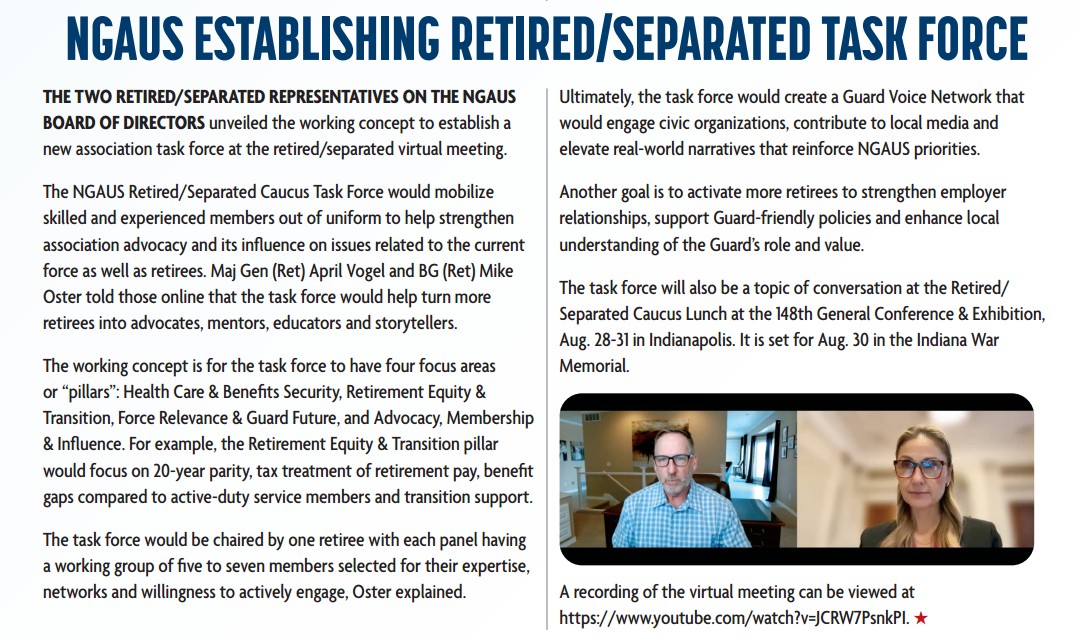 NGAUS Retirees