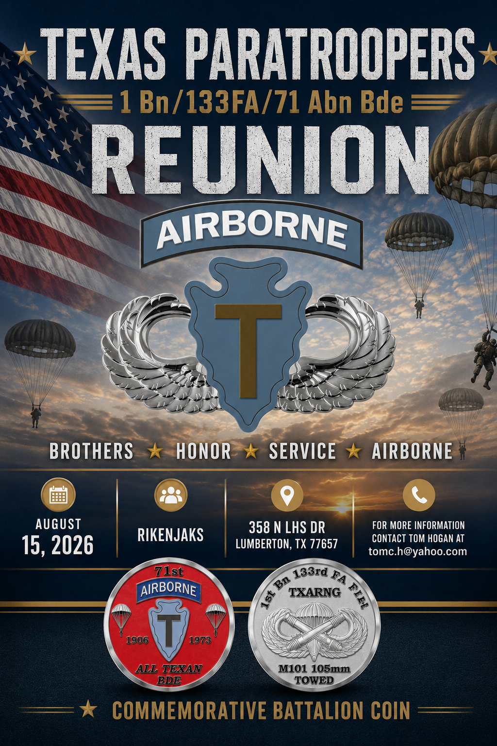 Paratroopers Reunion 2026
